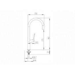 Misturador 400 Monocomando White - Debacco